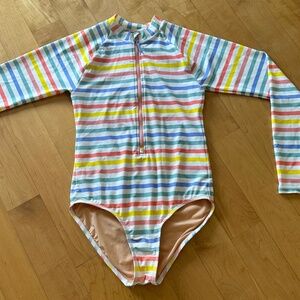 Girls Long Sleeve One Piece Rashguard